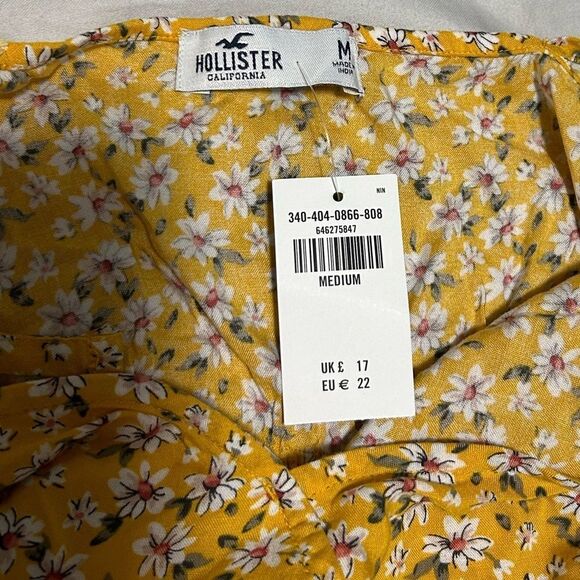 Hollister Yellow Floral Crop Top - Picture 3 of 6